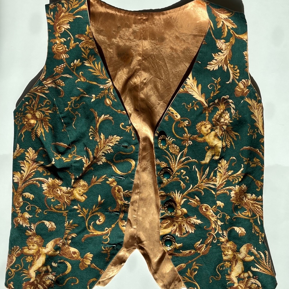 Green & Gold Cherub Vest